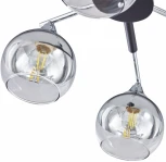 Потолочная люстра на штанге Arte Milano Napoli-9354 339354/8 CR+BK (220V)