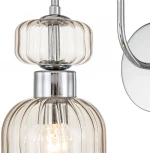 Бра Escada Gloss 1141/1A Chrome/Beige 1x60Вт E14, металл/стекло, хром/бежевый (220V)