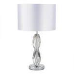 Настольная лампа ST Luce Lingotti SL1759.104.01 Хром, Голубой/Белый E27 1*40W