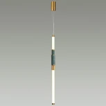 Подвесной светильник Odeon Light Marmi 4360/14L MIDCENT изумрудный мрамор/антич.бронза/металл/акрил (ВЕРТ. И ГОРИЗОНТ) IP20 LED 14W 3000K 220V (на тросе)