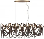 Подвесная люстра Odeon Light Chainy 5066/10 античн.бронза/коричневый/металл/металл G9 10*40W (220V, на тросе)