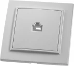 Розетка Ethernet RJ-45 (белый) Stekker Эрна 39047