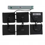 Светильник светодиодный потолочный встраиваемый, комплект из 6 штук. 4000K, для ячеек 100x100мм, в комплекте с и/п Uniel Grilyato Mini ULP-1010 42W/4000К IP40 GRILYATO OPAL BLACK KIT06