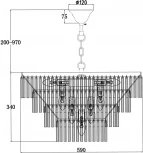 Подвесная люстра Maytoni Colonne MOD093PL-13CH