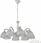 Подвесная люстра Arte Milano AM349737 349737/8 WT+G (220V, на цепи)