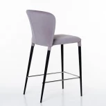 Стул полубарный Albert в шортиках, бархат серый Top Concept 2001000000890