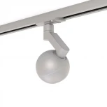 Трековый светильник однофазный 7W 220V Silver RAUMBERG 8588Sv (LED, шар)