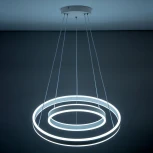 Люстра ярусная подвесная Дуэт CL719640 (регулировка яркости, LED, 220V, пульт управления, на тросе, кольцо)