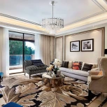 Подвесная люстра хрустальная на штанге Arte Milano Sorrento-6109 376109/6/300/390 CR (220V)