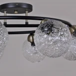 Потолочная люстра на штанге ILLUMICO IL0296-8CSQ-79 BK AB (220V)