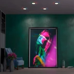 Светильник встраиваемый светодиодный Novotech Span 359010 LED 4000К+RGB 12W+4W SPOT (220V, круглые)