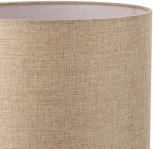 Настольная лампа Lumion Nikki 8250/1T никель/бежевый, металл/текстиль Е27 60W 220V (выключатель, круглые)