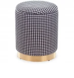 Пуфик большой черный, золото, белый MY iNTERNO MY20A568(big)