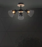 Потолочная люстра на штанге Wedo Light Mert WD3525/3C-BK-CR-BK