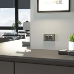 Рамка для двойной розетки (графит матовый) Werkel W0081864 (a063120)