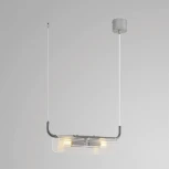 Подвесной светильник Lumion Toronto 8258/2 серебро/прозрачный, металл/стекло G9 2*20W 220V (на тросе)