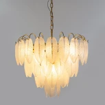 Подвесная люстра Arte Lamp Evie A4052LM-12SG (220V, на цепи, листья)