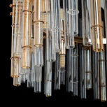 Подвесная люстра Arte Lamp Crystalla A4111LM-16GO (220V, на тросе, круглые)