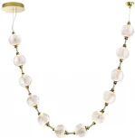 Подвесной светильник Odeon Light Crystal 5008/48L золотой/прозрачный/металл/акрил LED 48W (220V, шарики, бусы)