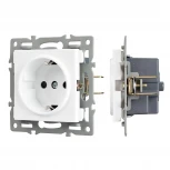 Механизм электрической розетки SCT-MEU1-PL-WH (250V, 16A) (Arlight) 043730