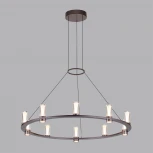 Подвесной светильник Odeon Light Defance 7143/70L черный gun powder/акрил/металл IP20 LED 60W 3830Лм 3000K 180° 220V