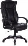 Кресло руководителя Бюрократ CH-879N черный Leather Venge Black эко.кожа крестовина пластик