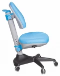 Кресло детское Бюрократ KD-2 светло-голубой TW-55 крестовина пластик