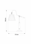 Интерьерная настольная лампа Arte Lamp Seville A1509LT-1PB (220V)