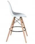 Стул барный DSW BAR (ножки светлый бук, цвет сиденья белый (W-02))
