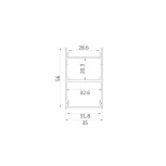 Профиль для светодиодной ленты 6063 0243409