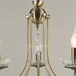 Подвесная люстра Reluce 04749-0.4-05 (220V, подвески, на цепи, подсвечник, свеча)