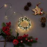 Гирлянда светодиодная "Роса", 30м. 300 светодиодов, теплый белый свет Uniel ULD-S3000-300/DGA WARM WHITE IP20 DEW