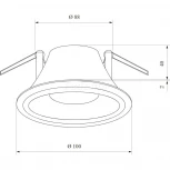 Встраиваемый точечный светильник Elektrostandard 7012 MR16 WH белый
