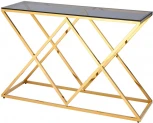 Консоль Stool Group ИНСИГНИЯ 120*40 золото стекло smoke УТ000001499
