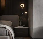 Бра светодиодное Arte Milano Ferrara-73210 273299/1+1 BK/GD (220V, круглые)