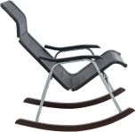 Кресло-качалка складная "Белтех", к/з черный 2000003005628 Leset