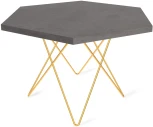 Столик журнальный SHT-TU37/ТТ20 70 ЛДСП золото/бетон чикаго темно-серый Sheffilton 9296244303