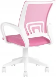 Кресло офисное TopChairs ST-BASIC-W розовый крестовина пластик белый УТ000035494