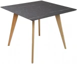 Стол R-Home Лунд квадратный 960*960 Мрамор Графит