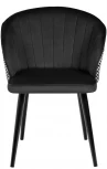 Стул Paola чёрный с жаккардом Bradex Home RF 0262