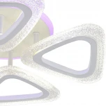 Потолочная люстра светодиодная Escada Candy 10300/4LED BL 45Вт, с ПДУ, металл/акрил, белый/прозрачный