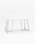 Стол обеденный Stool Group Даллас 160*90 белый стеклянный УТ000002668
