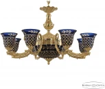 Подвесная люстра Bohemia Florence 71212P/8/210 G P2 U Amber-Blue/H-1J