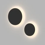 Настенный уличный светильник Denkirs Alta DK9781-BK (LED, 220V, круглые, IP65)