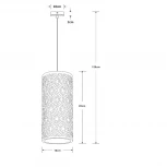 Подвесной светильник Globo Cendres 15917