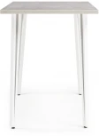 Стол деревянный Денвер Лофт 120 25 мм бетон / белый матовый 506940 Woodville