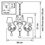 Подвесная люстра Osgona Ricerco 693062