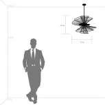 Потолочная люстра на штанге Lightstar Zeta 728183 (220V)