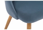 Стул на металлокаркасе morgan blue / wood
