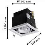 Встраиваемый точечный светильник Favourite Flashled 1985-1C